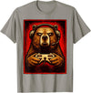 Funny Gaming Bear Gamer Graphic Gamer Bear Graphic Funny Gaming Animal Grizzly Bear Costume T-Shirt - Slate Grey
