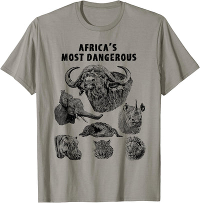 Cow Cape Buffalo Africa's Most Dangerous Animals Wildlife T-Shirt