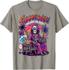 Summerween Halloween in July Spooky Summer Horror summerween Sun Sand and Scare Skeleton Halloween T-Shirt - Slate Grey