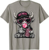 Hot Mess Highland Cow Humor Tee Co. Hot Mess Highland Cow Funny Cute Coffee Lover Graphic T-Shirt - Slate Grey