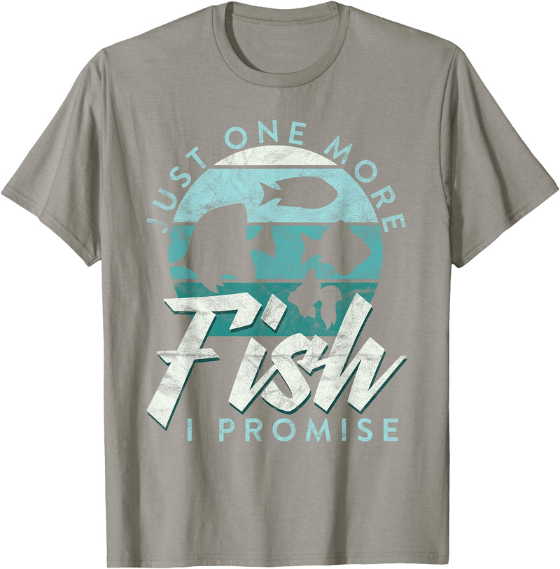 Fish Tank Aquarium Coral Reef Outfits And Gifts Aquarium Owner Just One More Fish I Promise Fish Keeping T-Shirt - Slate Grey
