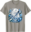 Arctic Polar Bear Snowflake Winter Christmas Christmas Polar Bear Snowflakes Winter Ornaments T-Shirt - Slate Grey