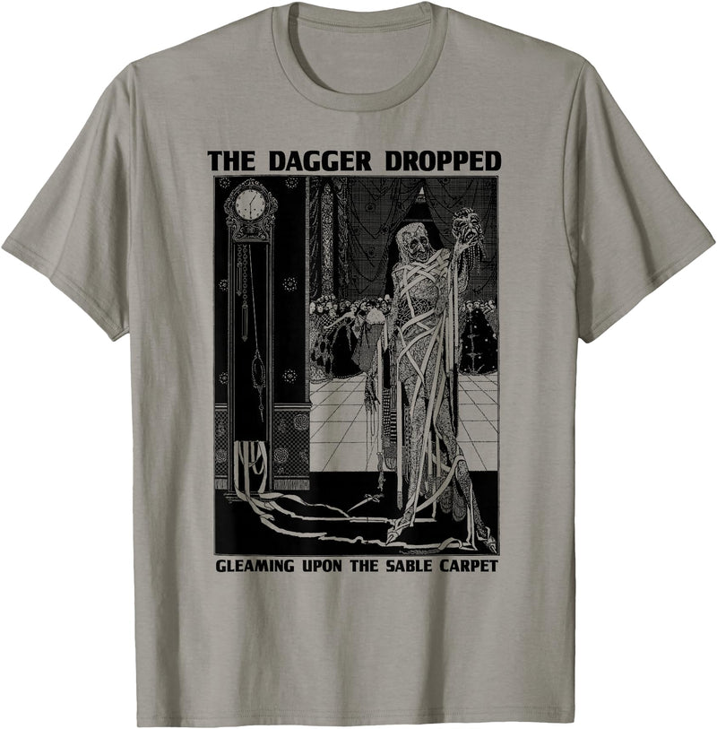 Edgar Allan Poe Fan Club of Compton Edgar Poe Art Masque of the Red Death-Edgar Allen Poe Quote T-Shirt - Slate Grey