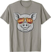 Game Day Pig Tee-TShirt Gifts Game Day Pig T-Shirt - Slate Grey