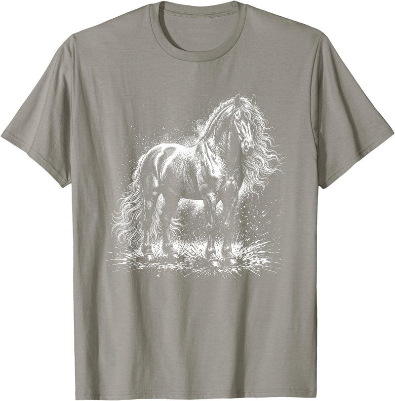 Horse Tee Horse T-Shirt - Straight - Slate Grey
