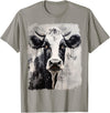 Noah&Friends A Black White Cow T-Shirt - Slate Grey