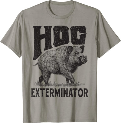 Funny Hunting Hog Pig Sus Exterminator apparel T-Shirt