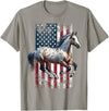 US Flag Appaloosa Horse Women Men Appaloosa US Appaloosa America Appaloosa T-Shirt - Slate Grey