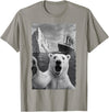 Funny Polar Bear Selfie Titanic T-Shirt - Slate Grey