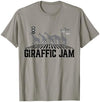 Hadley Designs Giraffic Jam, Funny Giraffe For Boys Kids Men Women, Animal T-Shirt - White