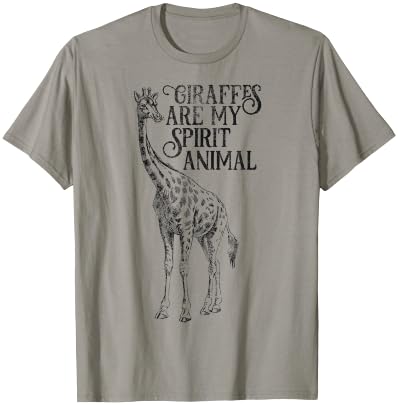 Giraffes are My Spirit Animal T-Shirt for Giraffe Lovers T-Shirt