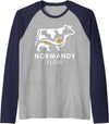Normandy France Cow Cider Tradition Culture French Normandy Flow Norman Cow and Cider France French Culture Raglan Baseball