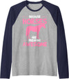 Horse Awesome Gifts Horse Awesome Raglan Baseball Tee - Navy Blue/Athletic Heather