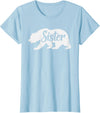 Matching Family Bear Gifts Sister Bear To Go With Mama and Papa Bear T-Shirt - Baby Blue