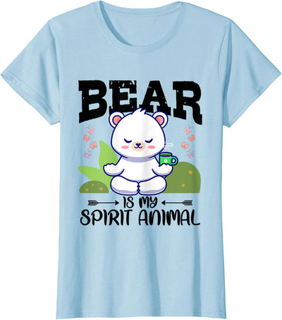 Bear Is My Spirit Animal Cute Funny Kawaii Bear T-Shirt