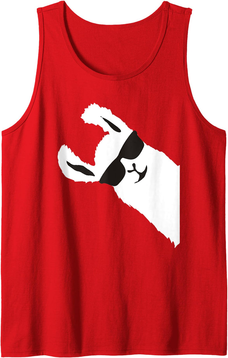 LLAMA ALPACA MEN WOMEN BOY GIRL KIDS LLAMA ALPACA Tank Top - Red