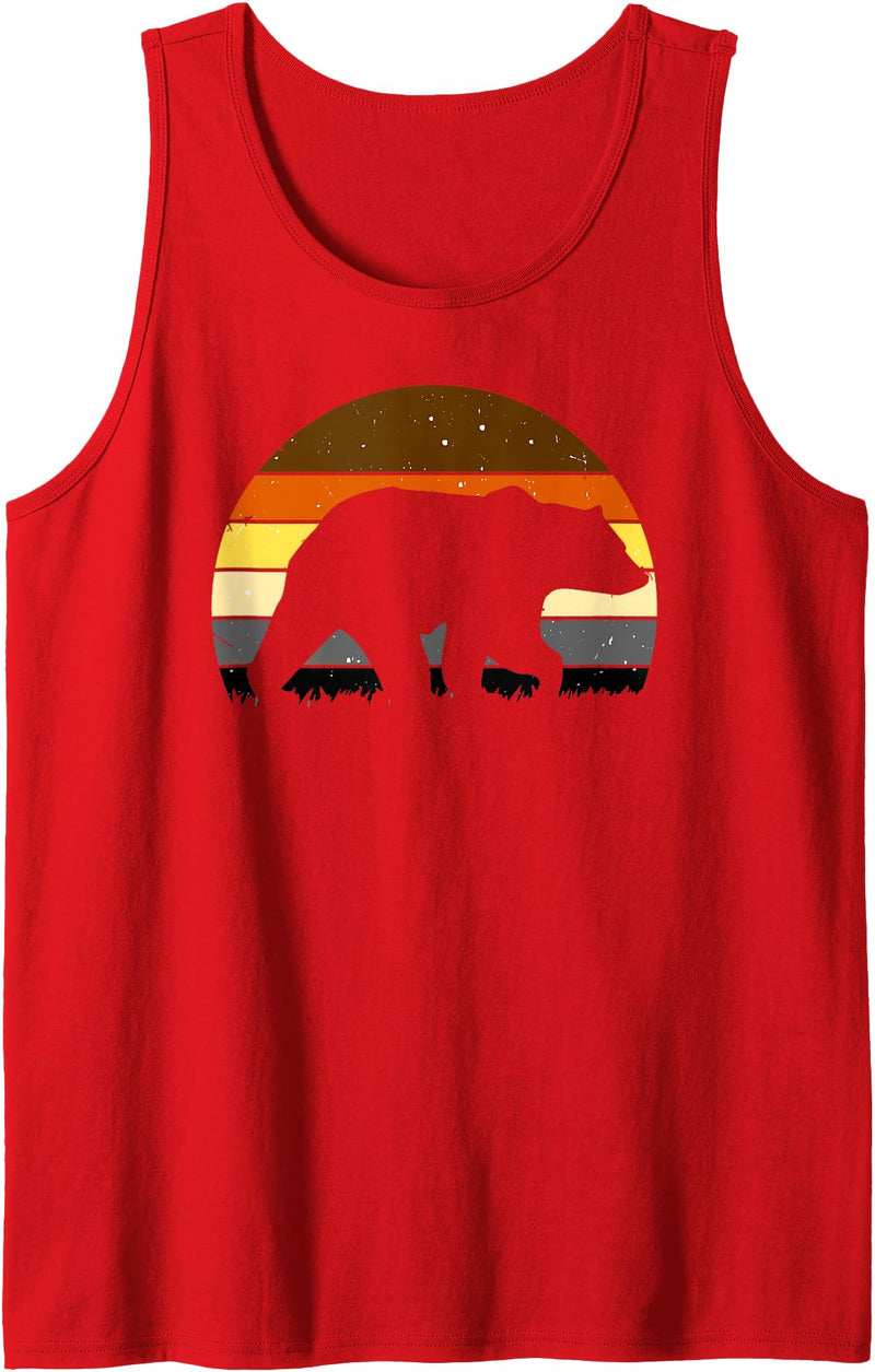 Bear Leather Cub Gay Pride 2024 LGBT Bear Dilf Mens Muscle Daddy Gay Bear & Cub Pride Tank Top - Red