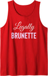 Bailey Bear Apparel Legally Brunette Lawyer Attorney Law School Tank Top - Red