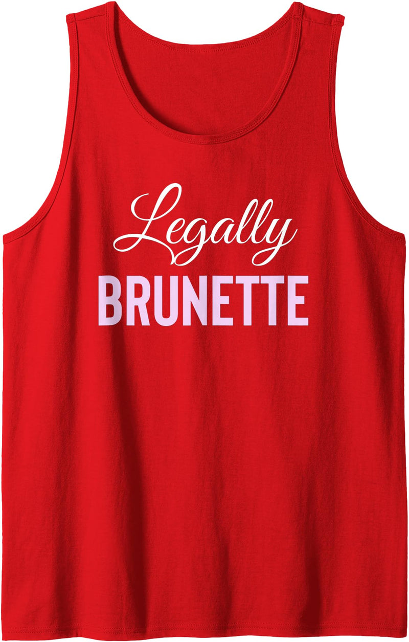 Bailey Bear Apparel Legally Brunette Lawyer Attorney Law School Tank Top - Red