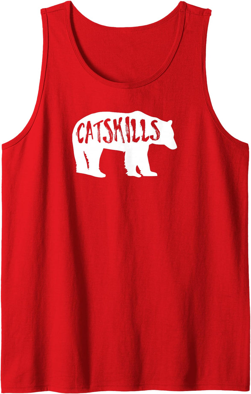 Esskay Designs Catskills Tees Catskills Bear Tank Top - Red