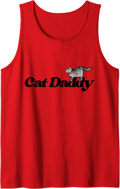 Cat Snugg Cat Daddy funny Cat Dad Tank Top