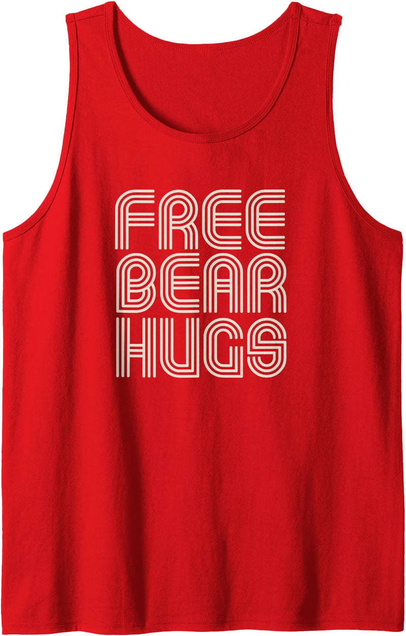 Funny Free Bear Hugs Merch Free Bear Hugs Tank Top - Red