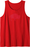 I Heart New York Shirt Buffalo 716, Vintage Tank Top - Red