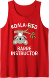 Tucking Amazing Shirts Barre Instructor Gift Shirt Cute Koala Pun Dance Fitness Tank Top - Red