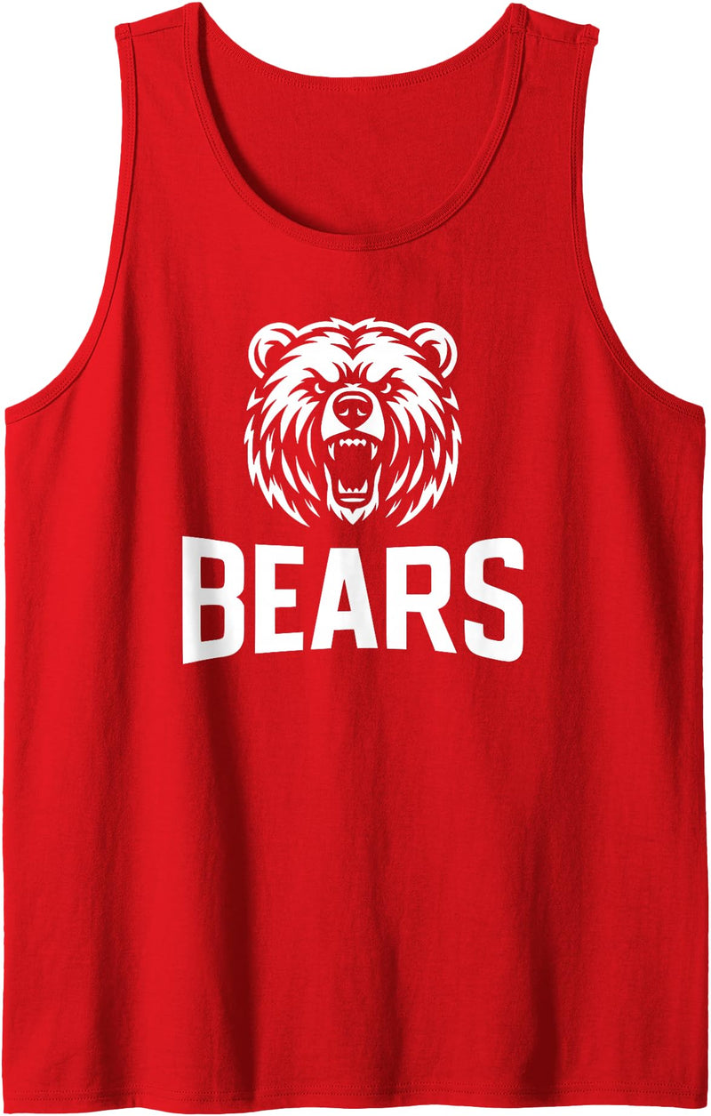 Utopia Sport Mascots Shop Bears Mascot 2 for Players and Fans Tank Top - Red