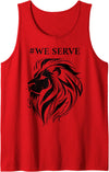 Lions international We Serve Lions outfits We Serve Lions Vintage Lions club international Tank Top - Red