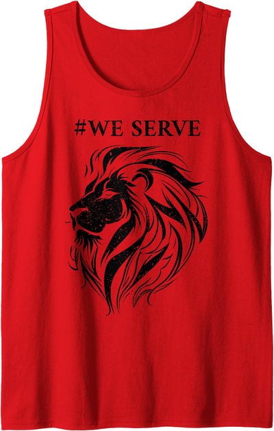 We Serve Lions Vintage Lions club international Tank Top