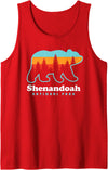 Shenandoah National Park Hiking Shenandoah National Park Bear Shenandoah Valley Tank Top - Red