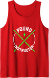 Pound Fitness clothing and designs Pound Instructor - Pound Fitness Tank Top - Red