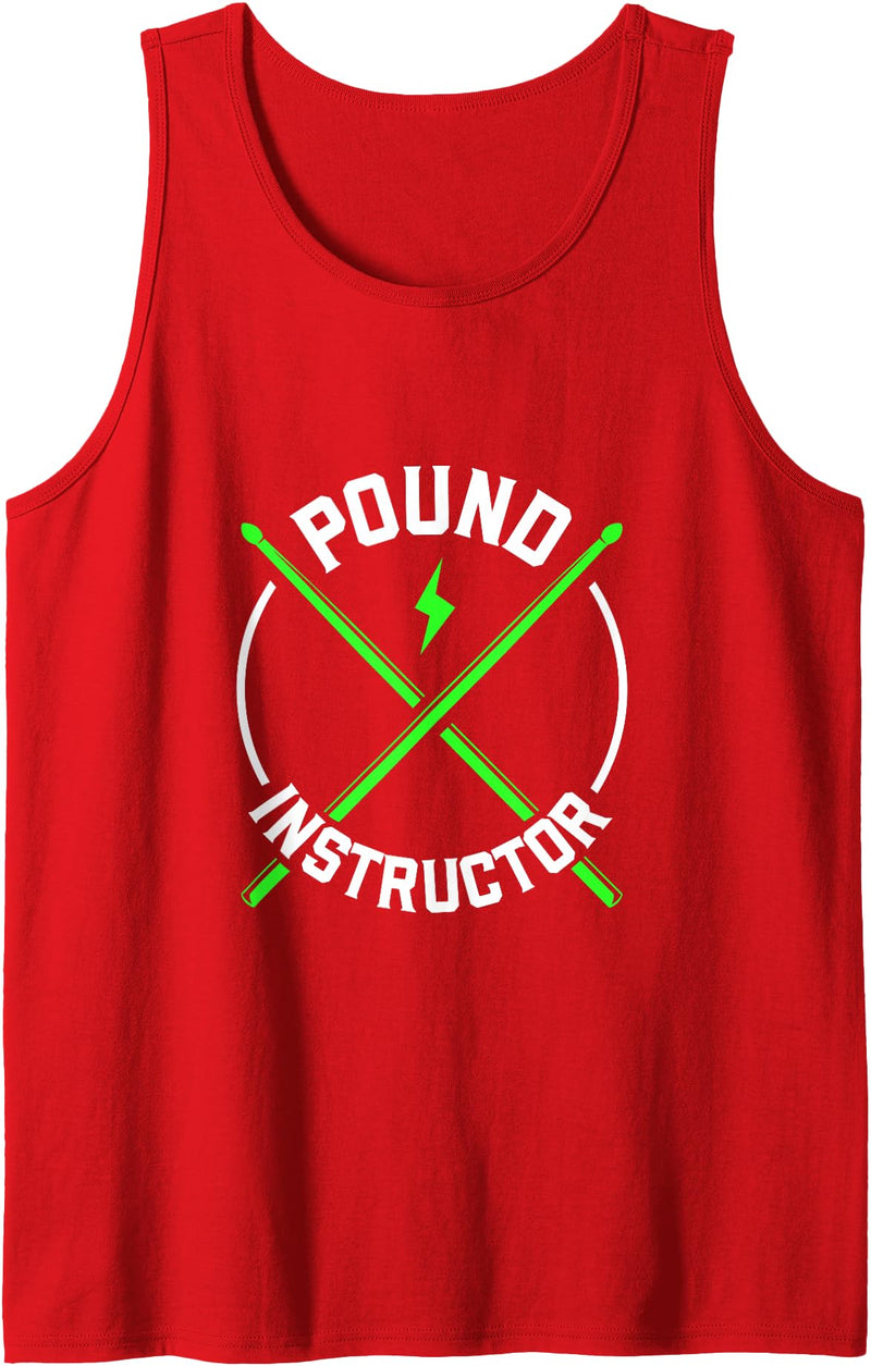 Pound Fitness clothing and designs Pound Instructor - Pound Fitness Tank Top - Red