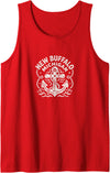 CoastlineCotton - New Buffalo Michigan New Buffalo Michigan Cute Anchor Nautical Boating Tank Top - Red
