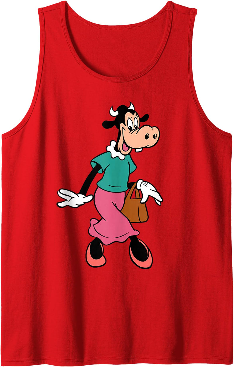 Disney Clarabelle Cow Out for a Stroll Tank Top - Red
