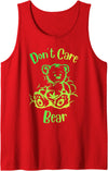 don't care weed bear design don't care weed bear - 420 gifts for stoners - funny weed Tank Top - Red