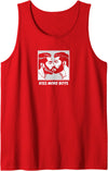 Gay Bear Pride T-Shirts Kiss More Boys Gay Bear - Daddy Bear LGBTQ Pride Bearded Men Tank Top - Red