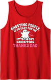 Funny Sarcastic Halloween Apparel Ghosting People is so Easy for me Halloween Funny Sarcastic Tank Top - Red