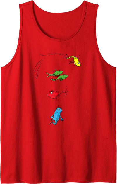 One Fish Two Fish Red Fish Blue Fish Tank Top