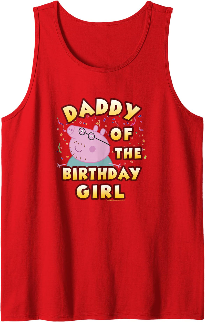 Peppa Pig Daddy Of The Birthday Girl Tank Top - Red