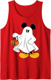 Disney Halloween Mickey Mouse Ghost Costume Trick-or-Treat Tank Top - Red