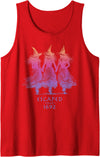 Escaped Since 1692 Halloween Escaped Since 1692 Funny Witch Halloween Design Tank Top - Red