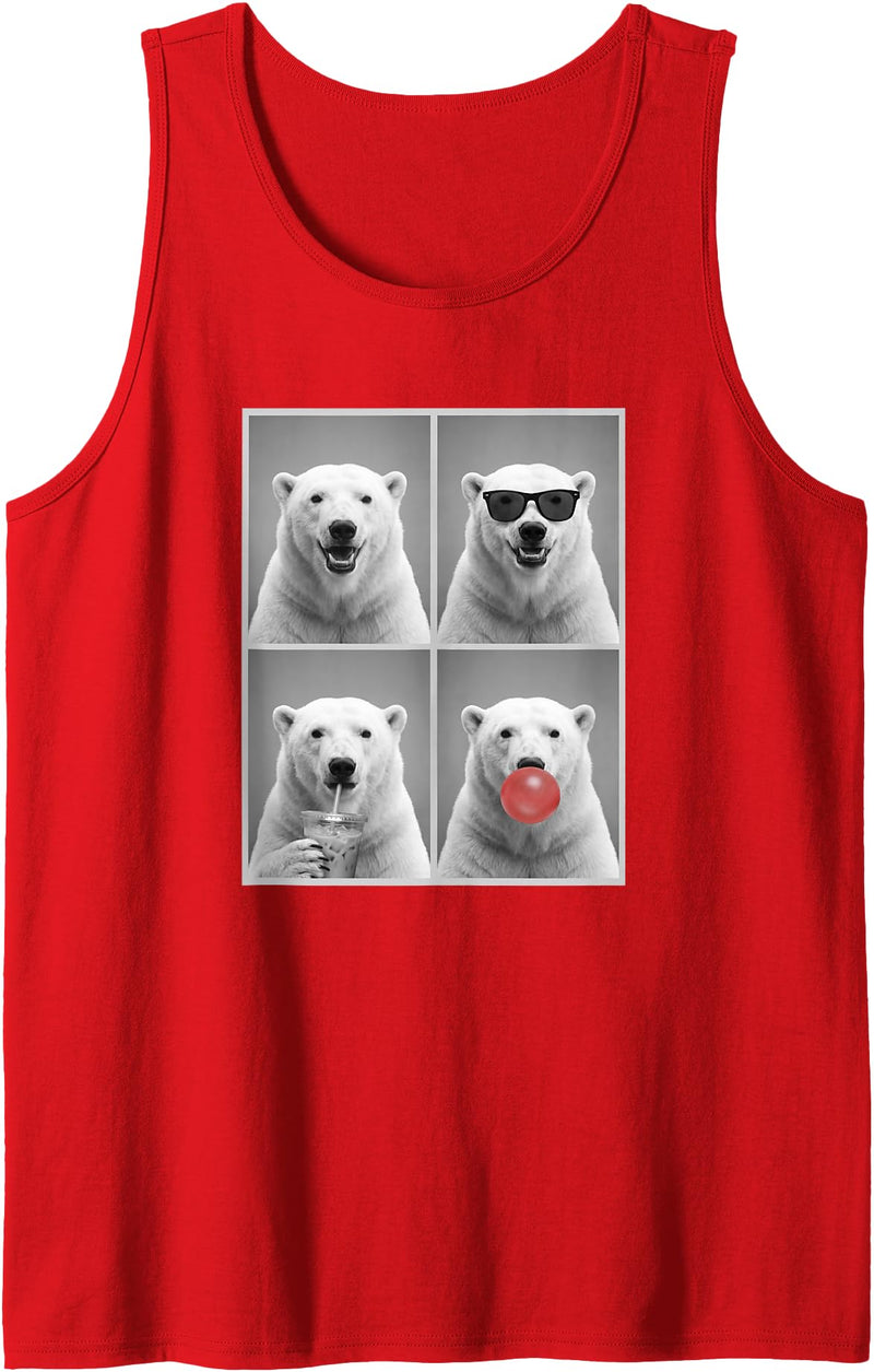 polar bears polar bear Shop Polar Bears Funny Polar Bear Tank Top - Red