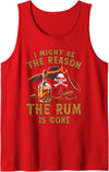 Halloween Pirate Rum Costume Halloween Pirate I Might Be The Reason The Rum Is Gone Tank Top - Red
