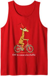 Giraffe Off To Cause A Kerfuffle Tees Giraffe Off to Cause A Kerfuffle Tank Top - Dark Heather Grey