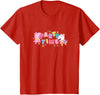 Peppa Pig Party Time Peppa & Suzy Logo Youth T-Shirt - Red