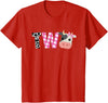 Funny Cow Mom And Dad Birthday Family Tees Second Birthday Girl Cow Farm, 2nd Birthday Cow 2 Toddler T-Shirt - Red