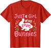 Kids Bunny Rabbit T-Shirt in Red