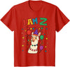 2 years old 2th birthday Llamas Llama Alpaca Shop 2 Years Old 2 Birthday Llamas Alpaca Boy Girl Llama T-Shirt - Red